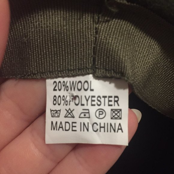✨NWOT Olive Green Fedora Hat Wool with Black Ribbon Detailing One Size Fits Most main image 4
